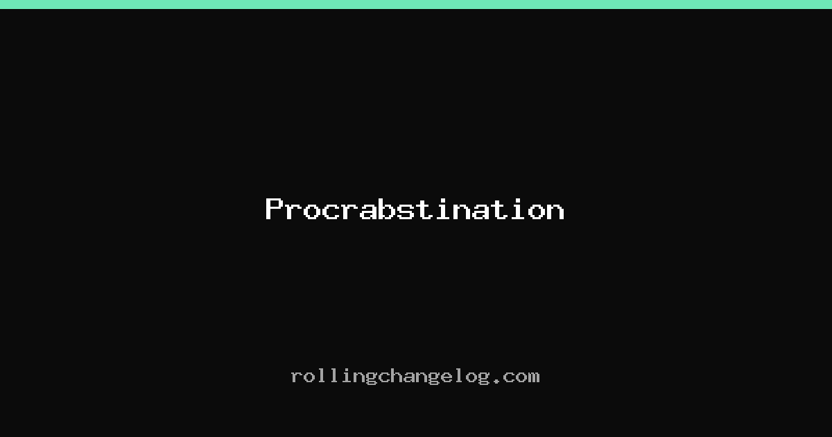 Procrabstination cover