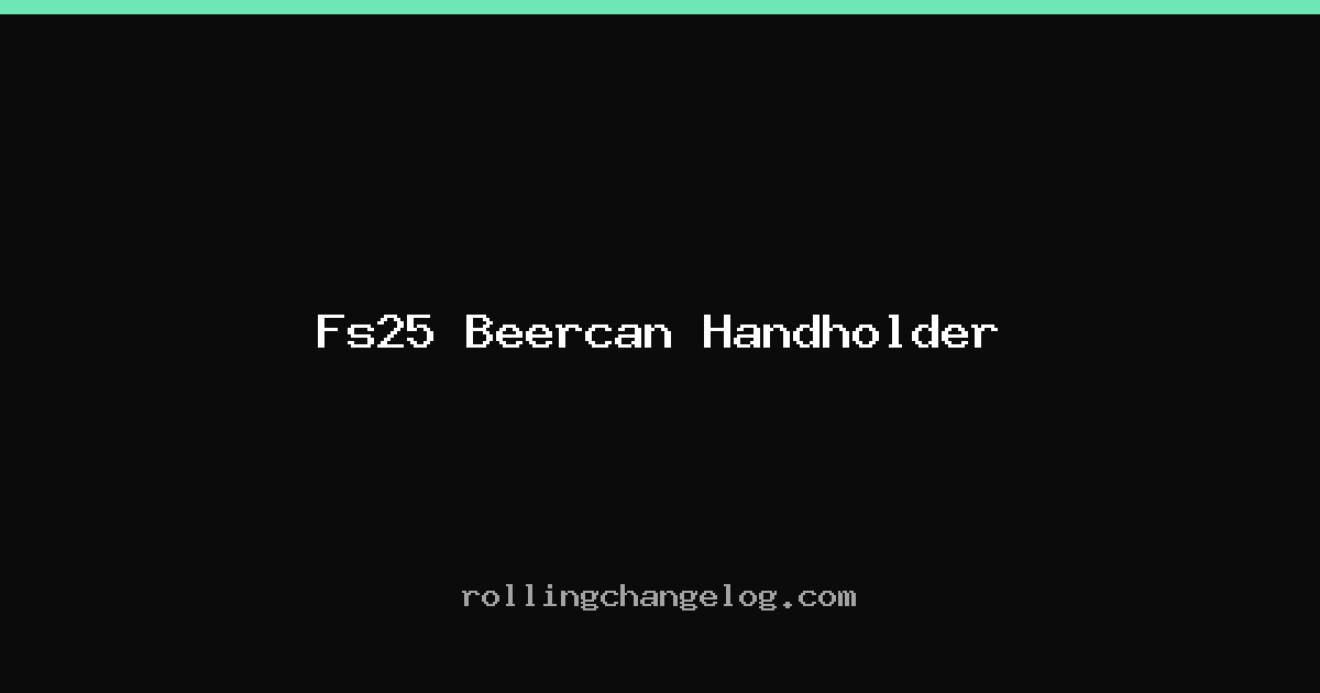Fs25 Beercan Handholder cover
