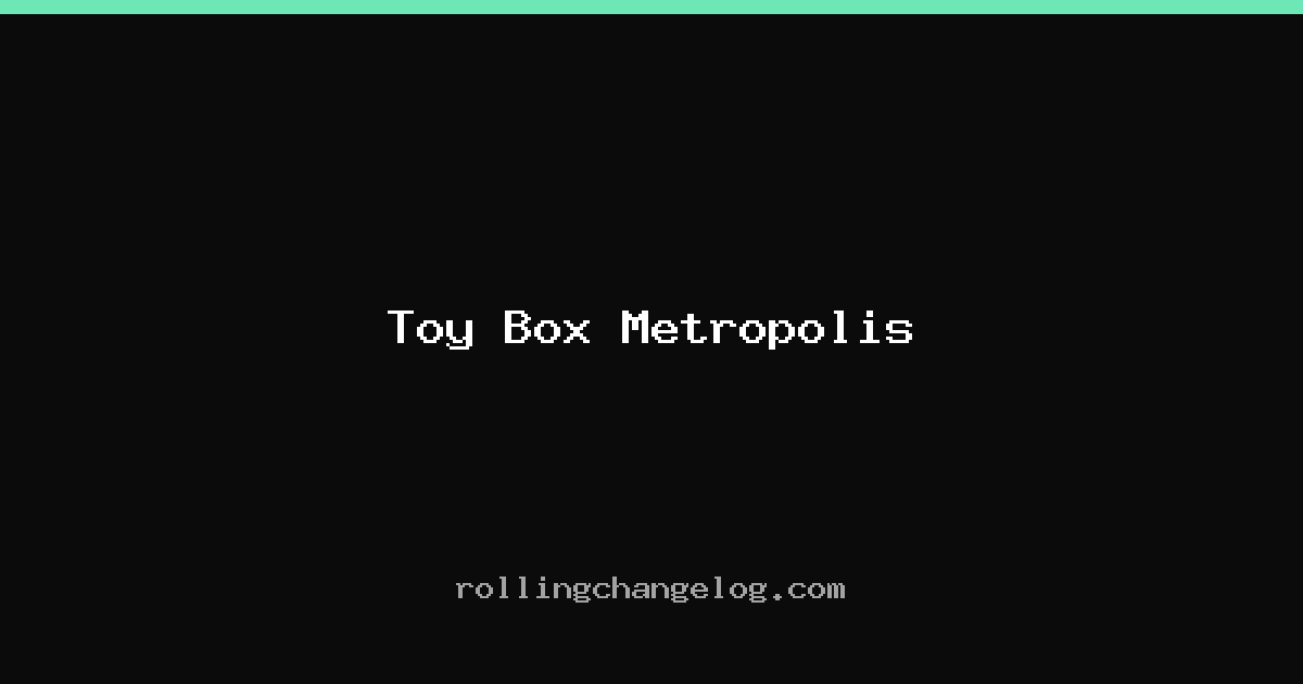 Toy Box Metropolis cover