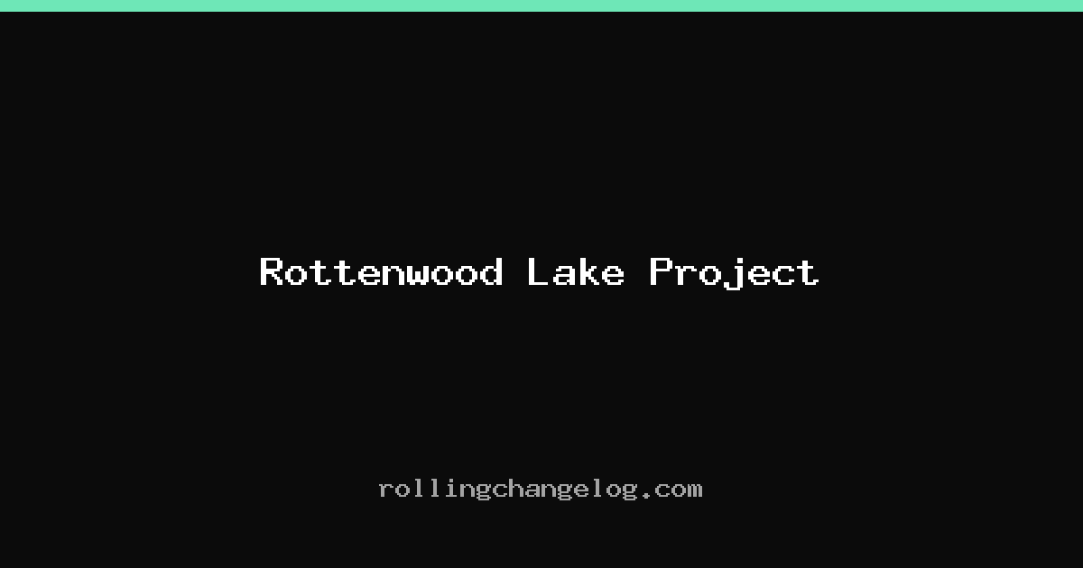 Rottenwood Lake Project cover