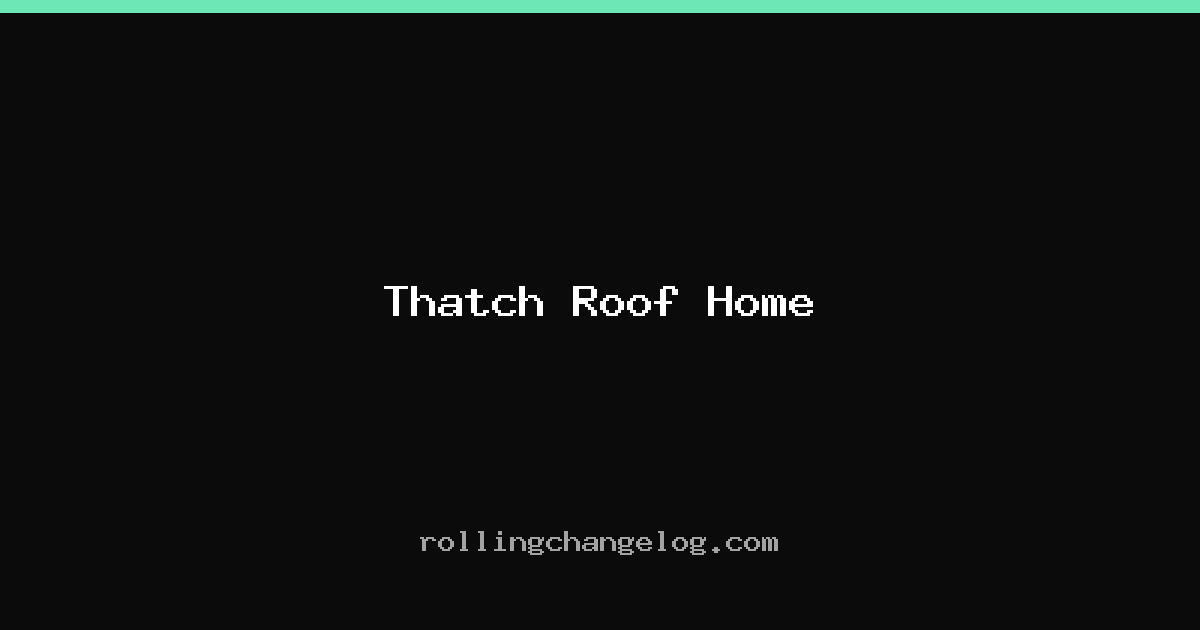Thatch Roof Home cover