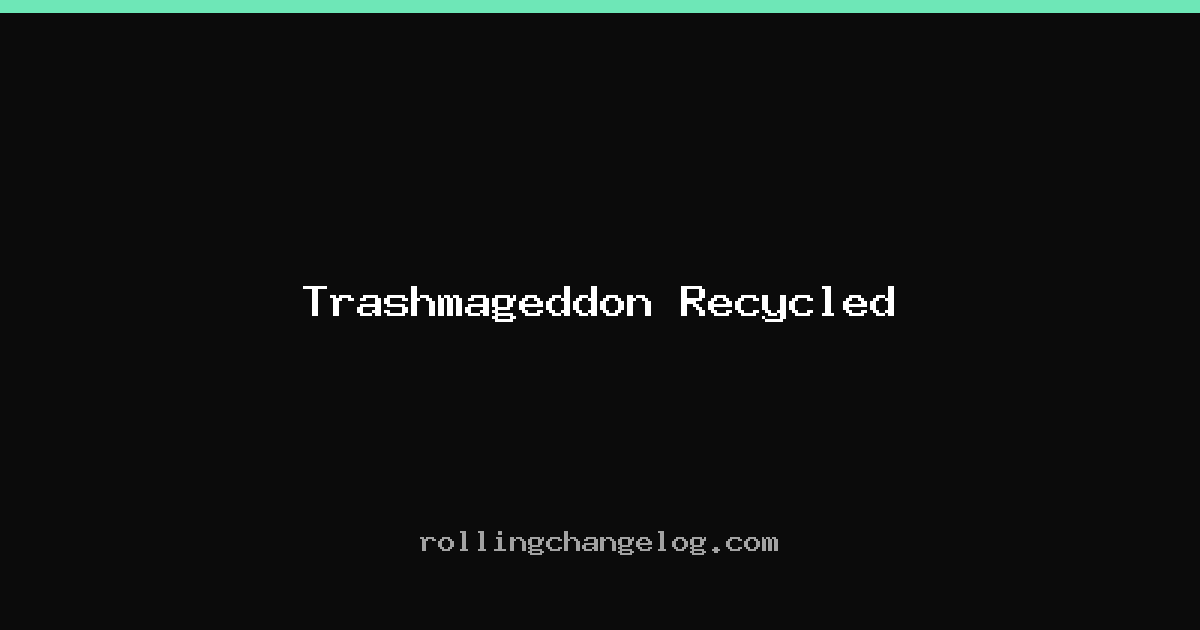 Trashmageddon Recycled cover