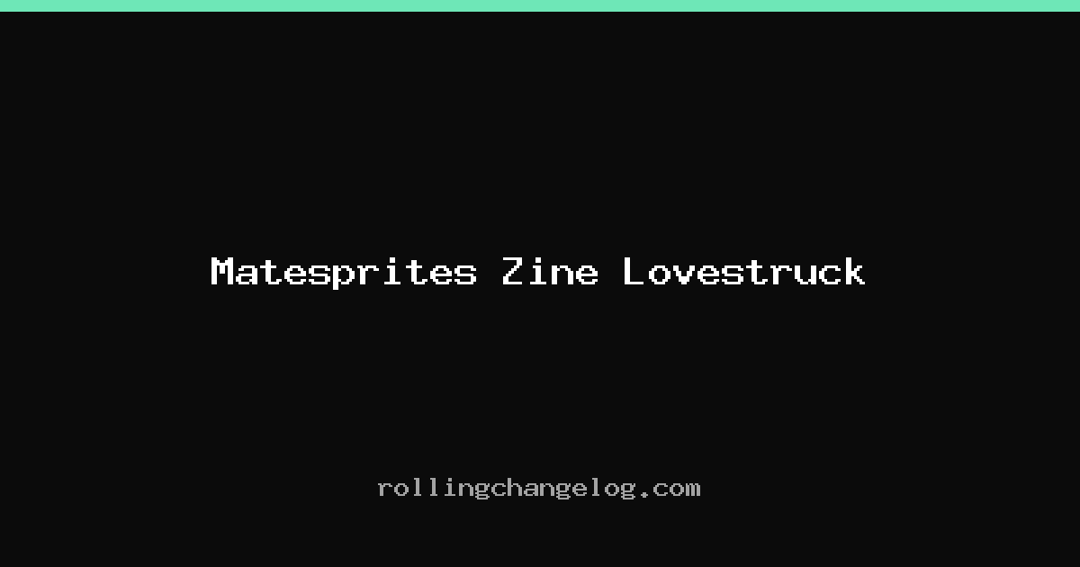 Matesprites Zine Lovestruck cover