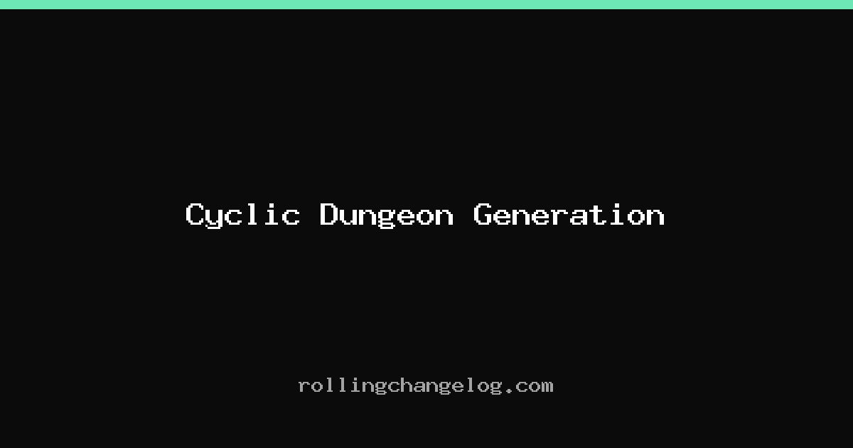 Cyclic Dungeon Generation cover