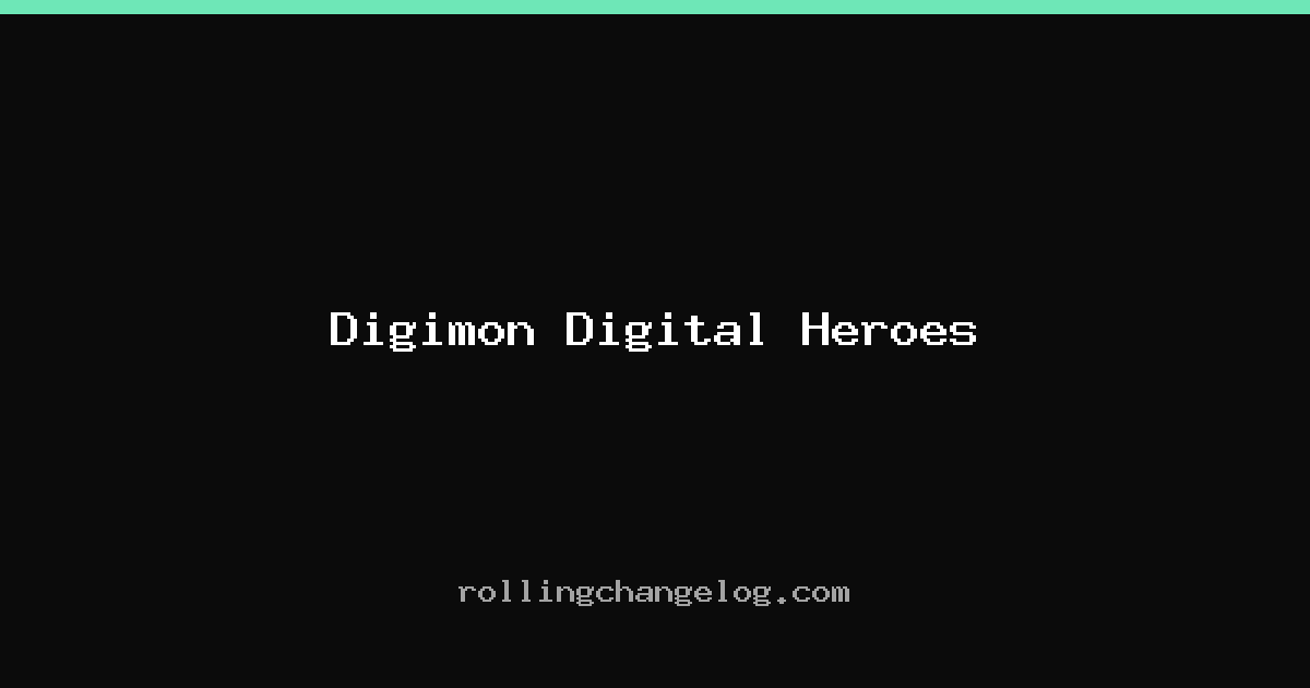 Digimon Digital Heroes cover
