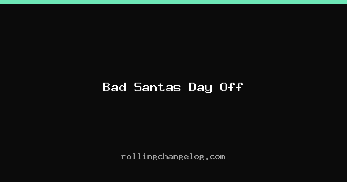 Bad Santas Day Off cover