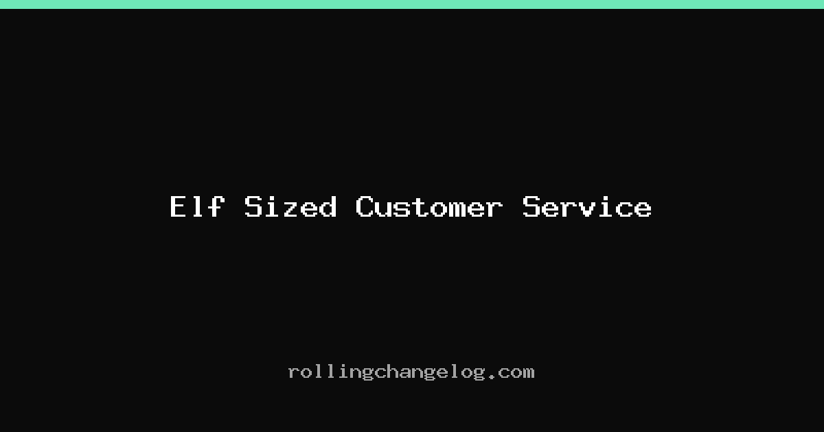 Elf Sized Customer Service cover