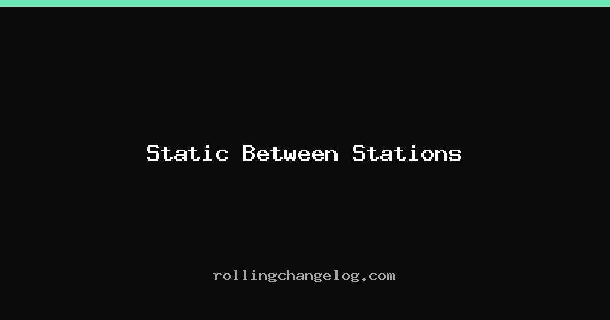 Static Between Stations cover