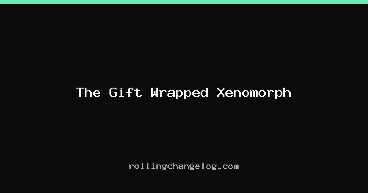 The Gift Wrapped Xenomorph cover