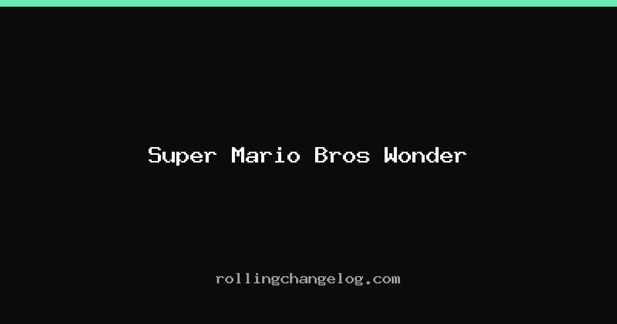 Super Mario Bros Wonder cover