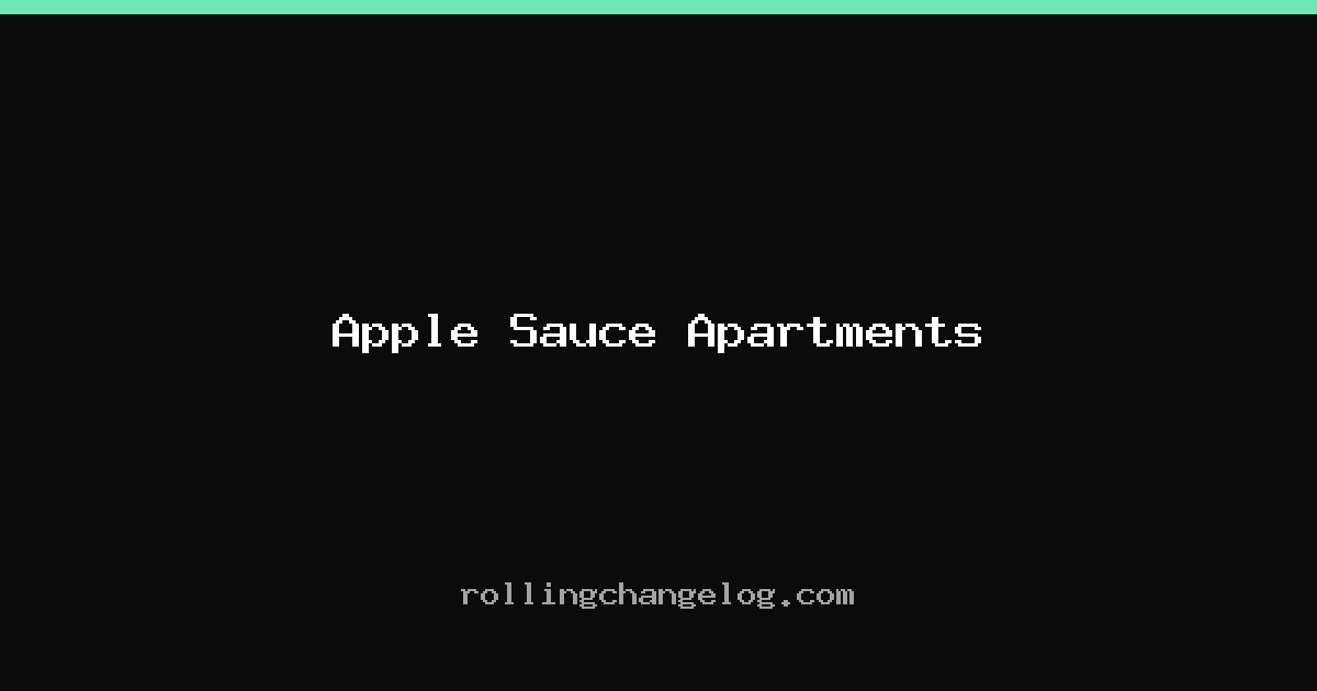 Apple Sauce Apartments cover