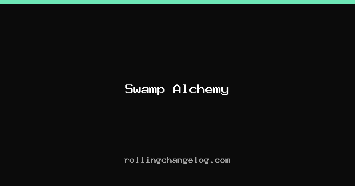 Swamp Alchemy cover