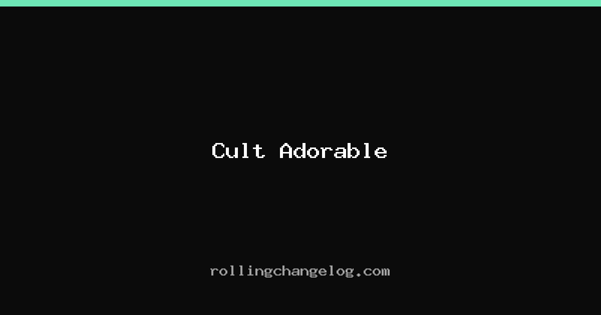 Cult Adorable cover