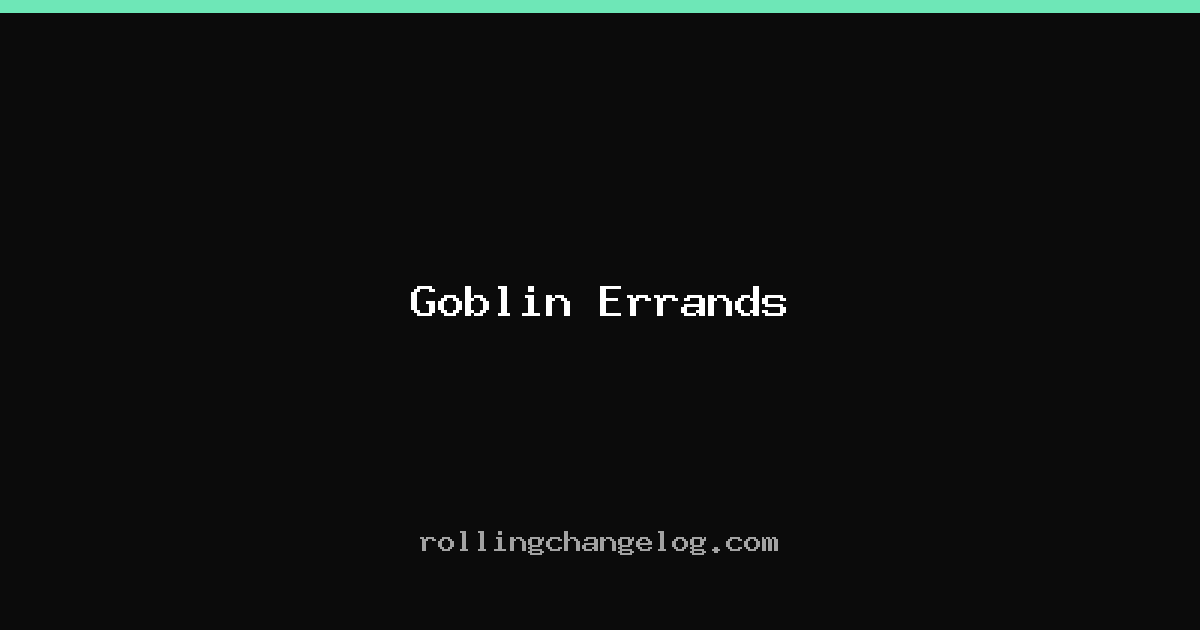 Goblin Errands cover
