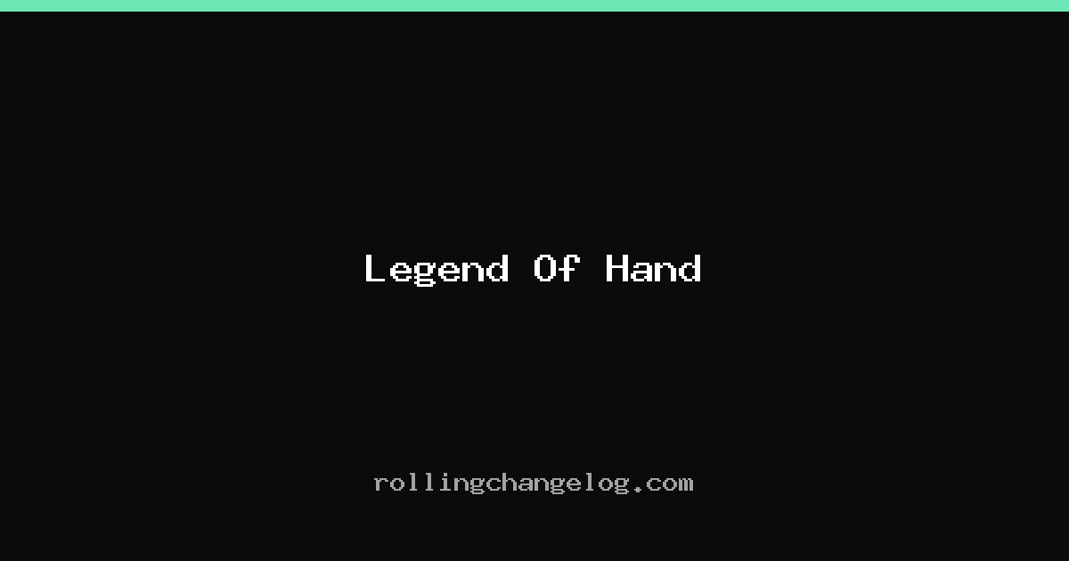 Legend Of Hand cover