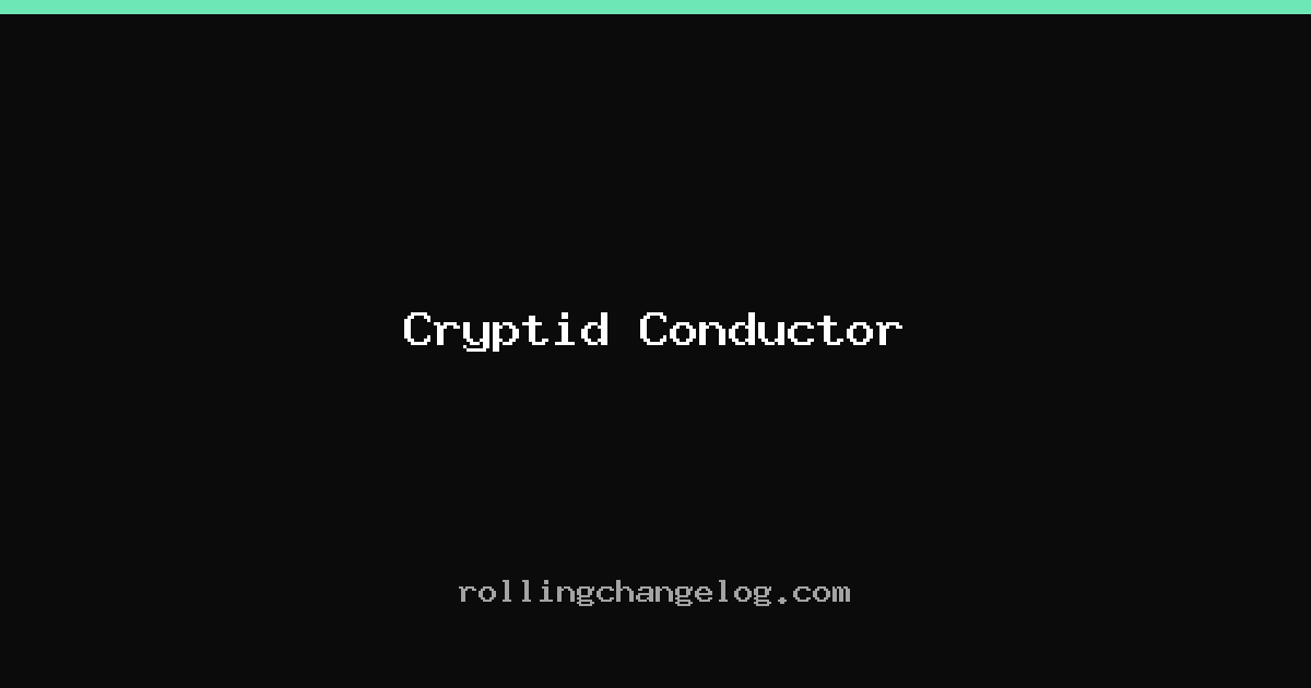 Cryptid Conductor cover