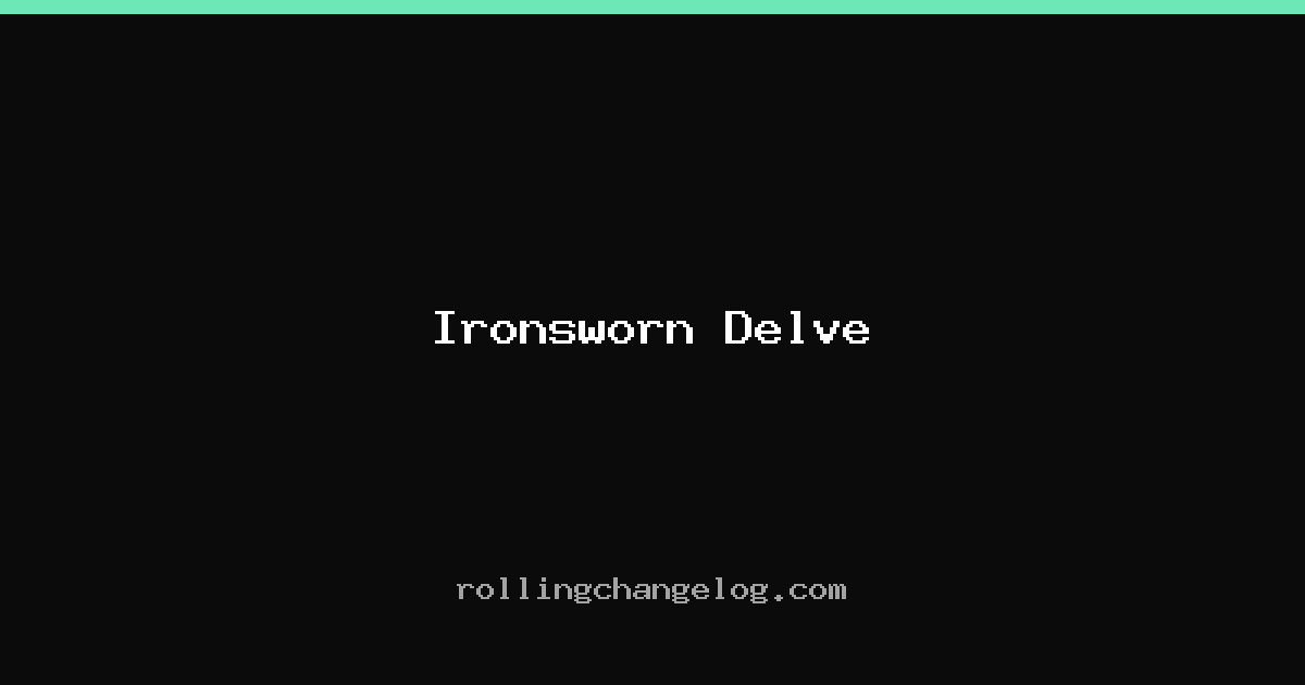 Ironsworn Delve cover