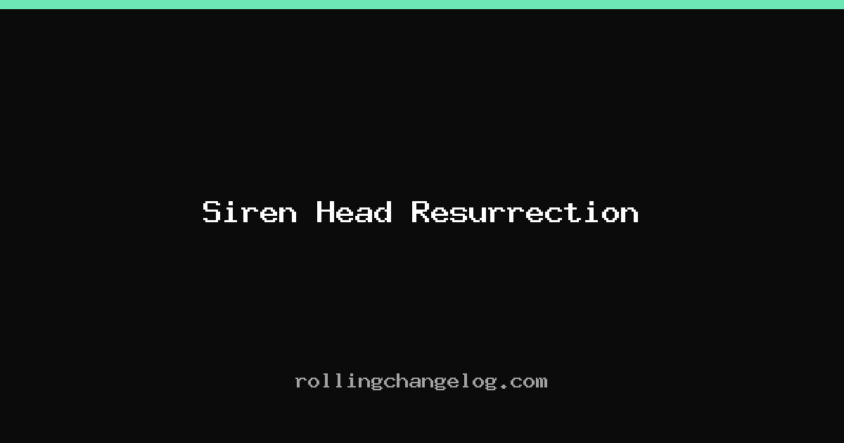 Siren Head Resurrection cover