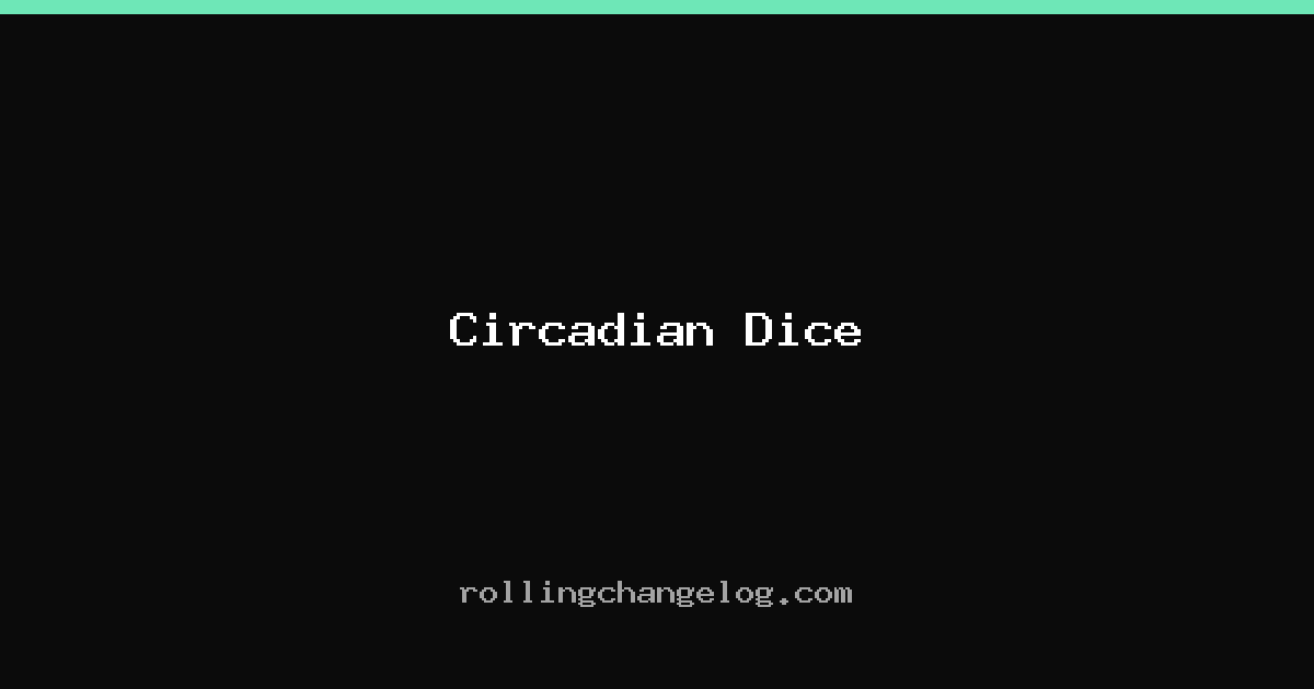 Circadian Dice cover