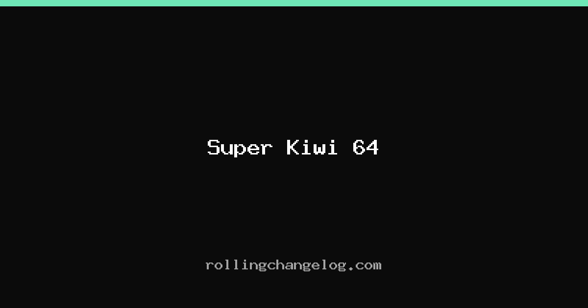 Super Kiwi 64 cover