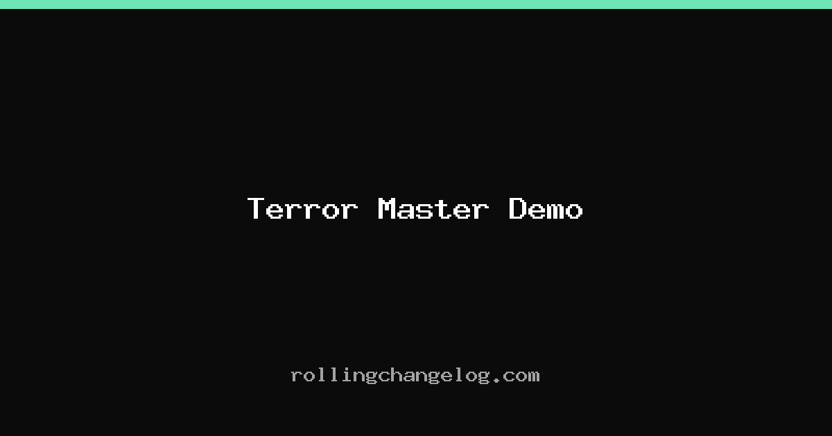 Terror Master Demo cover