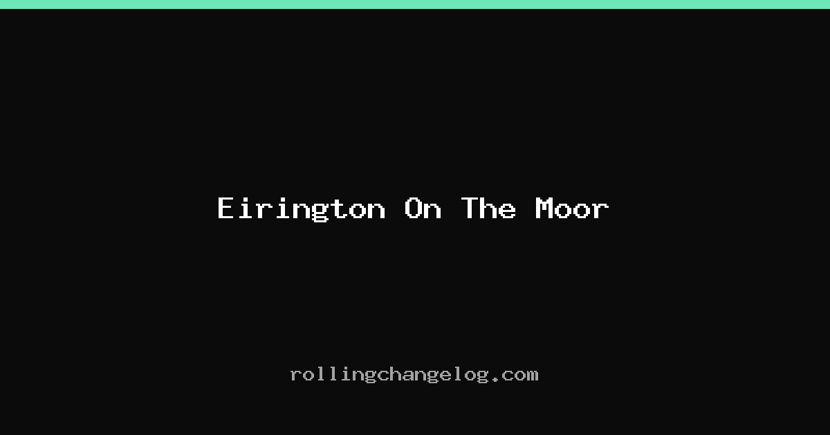 Eirington On The Moor cover