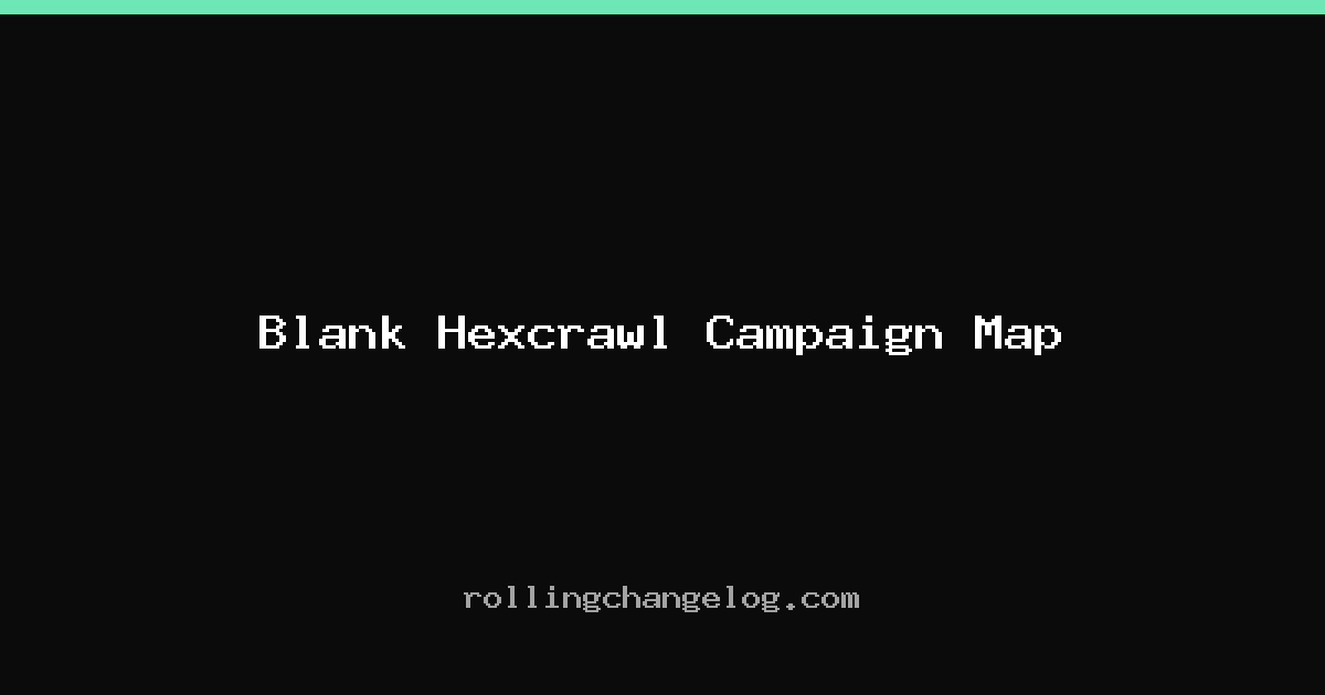Blank Hexcrawl Campaign Map cover
