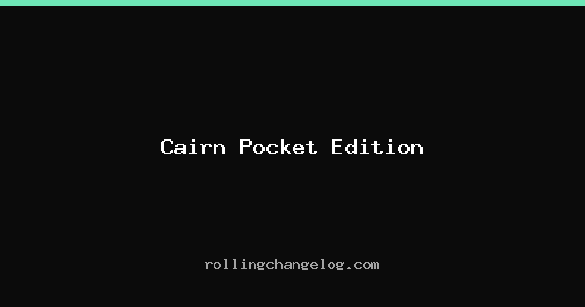 Cairn Pocket Edition cover
