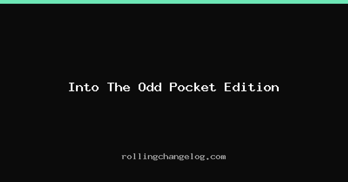 Into The Odd Pocket Edition cover