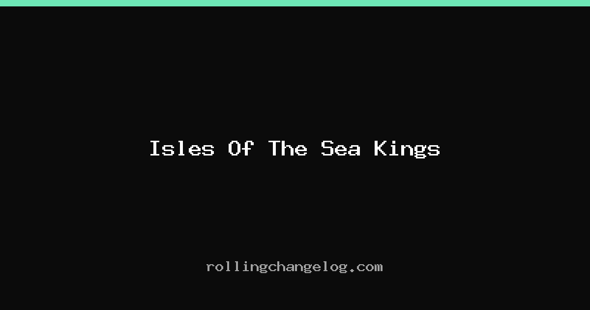 Isles Of The Sea Kings cover