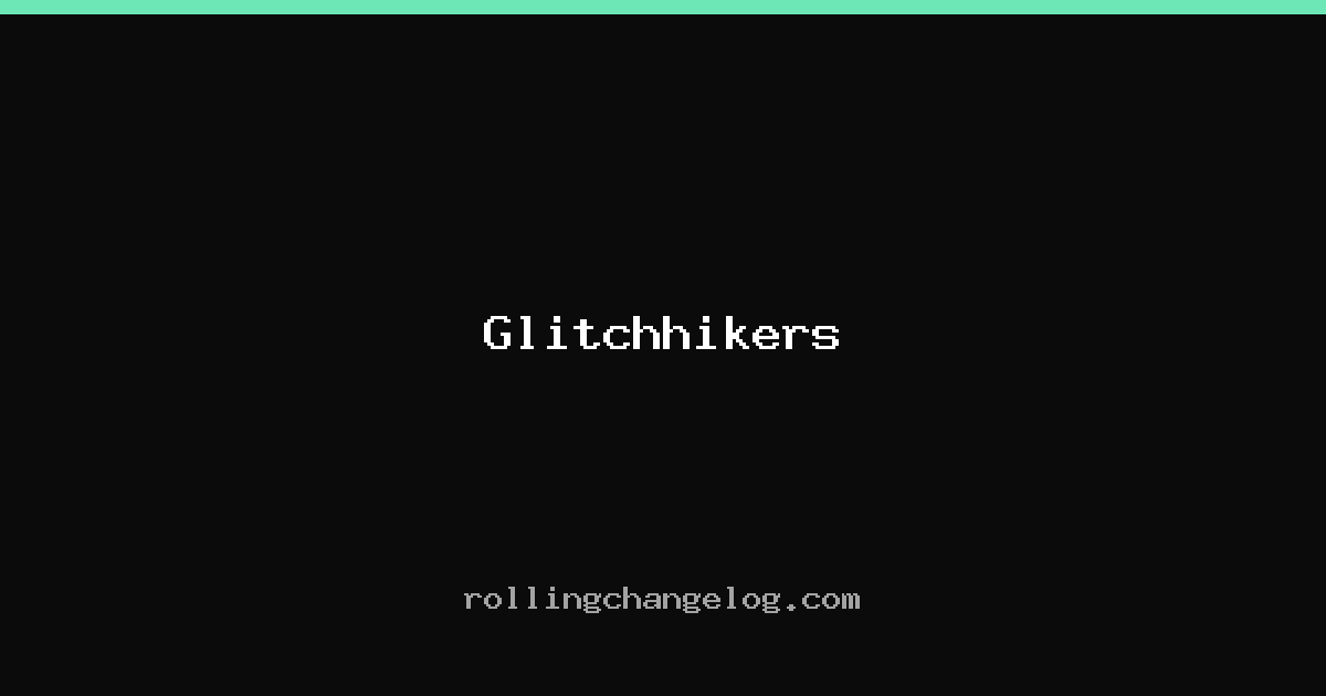 Glitchhikers cover