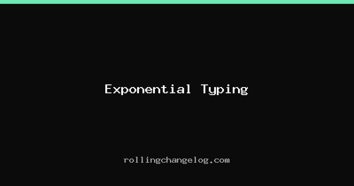 Exponential Typing cover