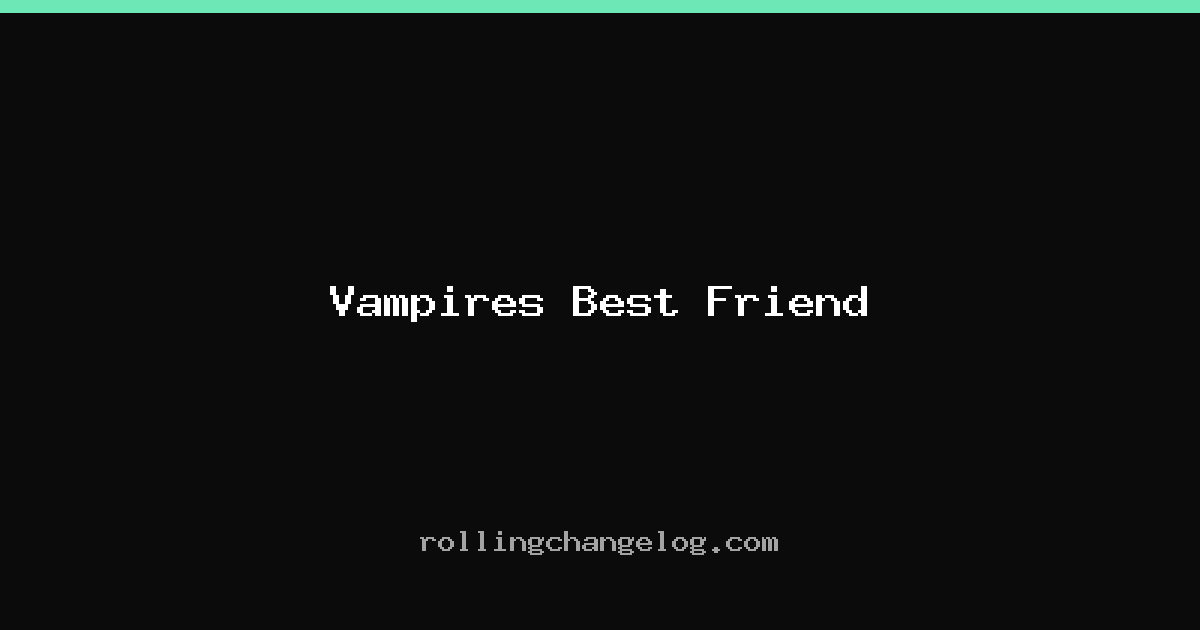 Vampires Best Friend cover