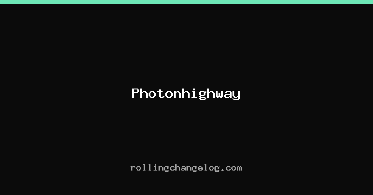 Photonhighway cover
