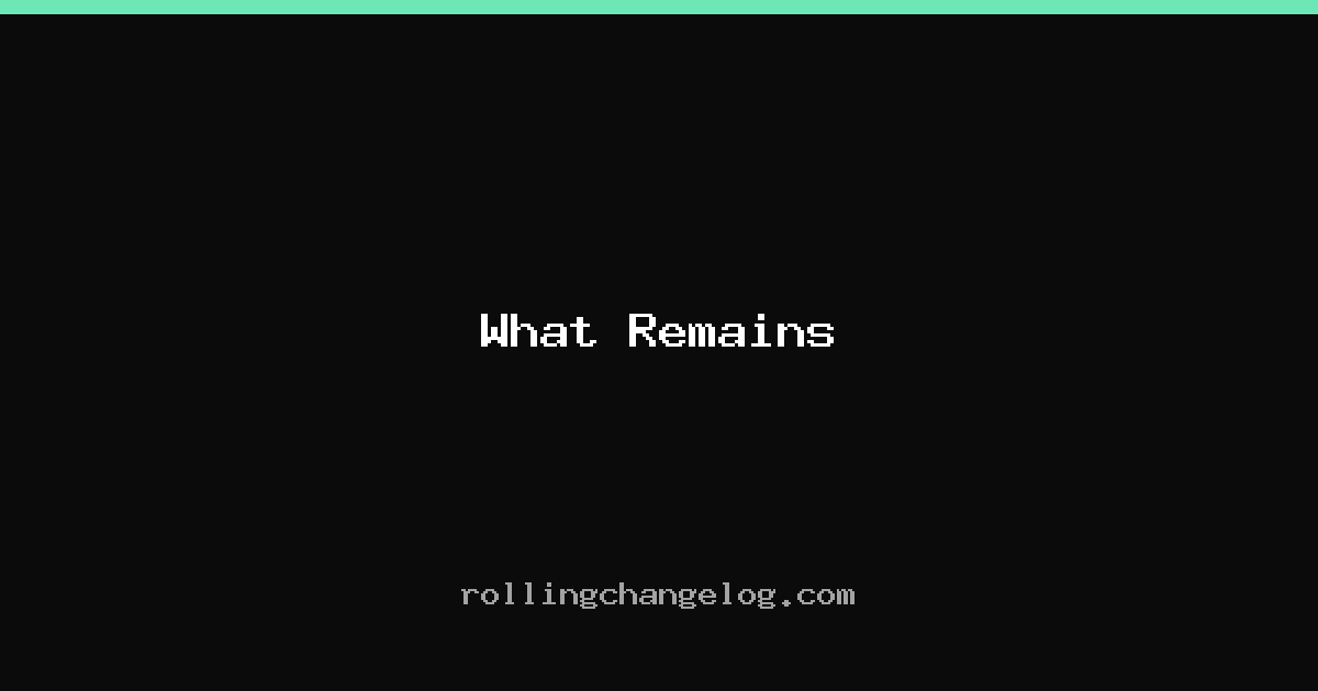 What Remains cover