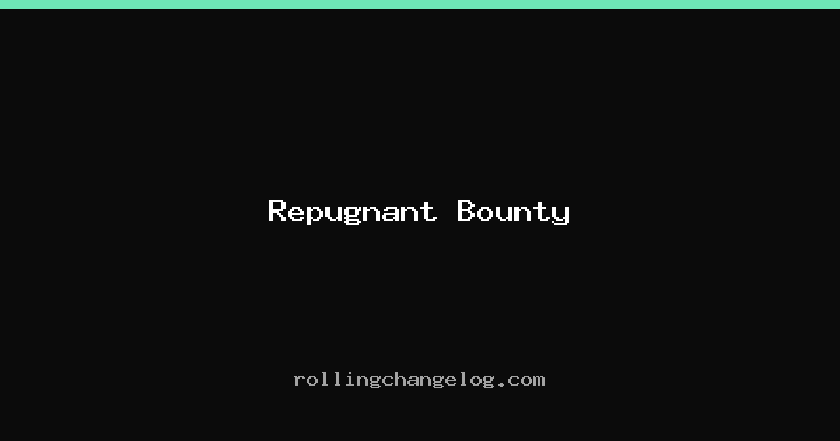 Repugnant Bounty cover