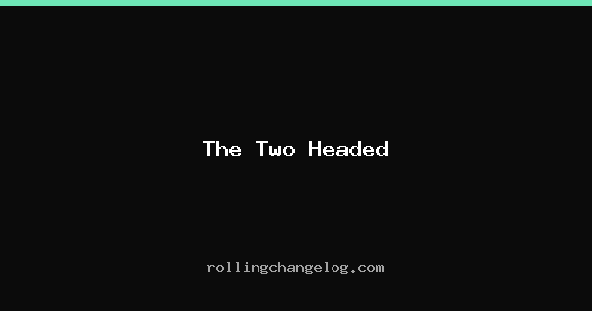 The Two Headed cover