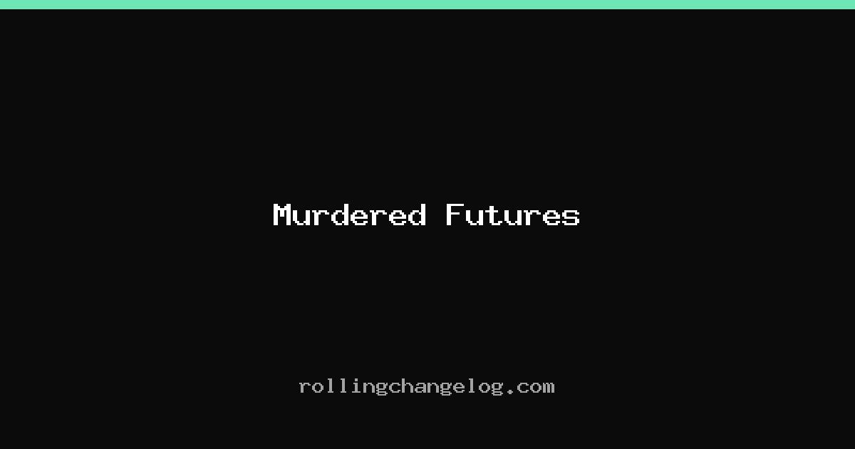 Murdered Futures cover