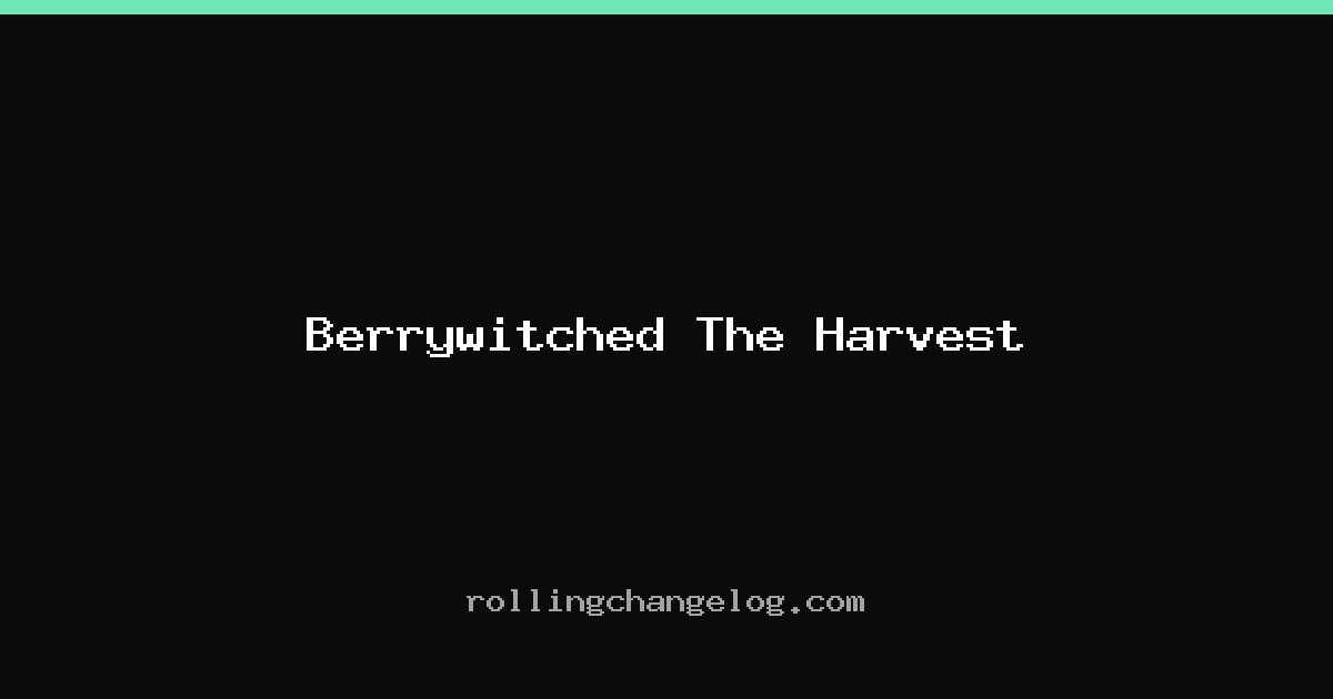 Berrywitched The Harvest cover