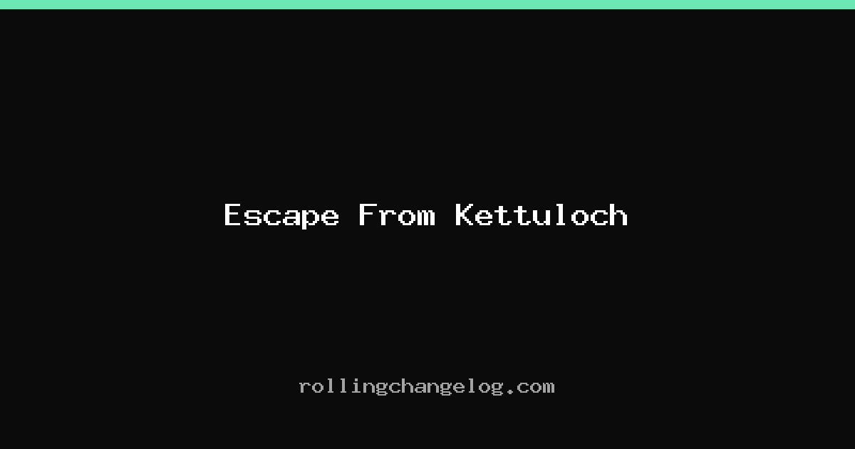 Escape From Kettuloch cover
