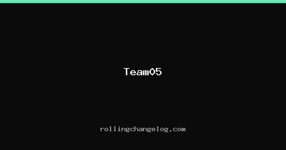 Team05 cover