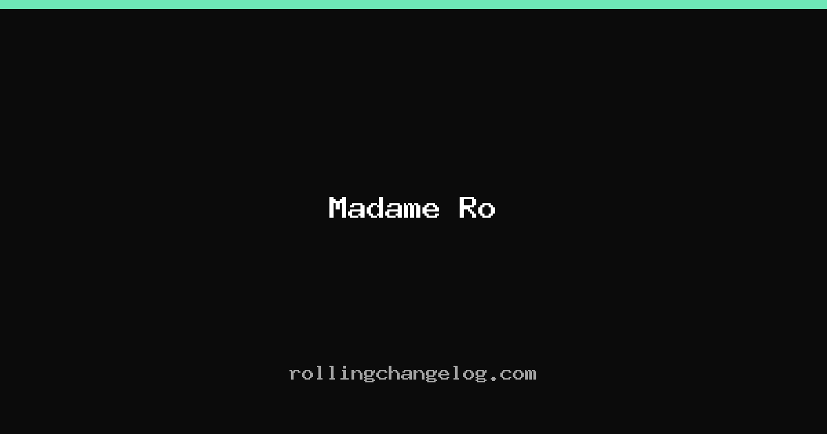 Madame Ro cover