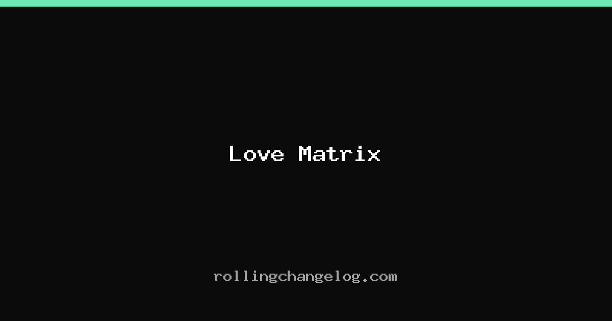 Love Matrix cover