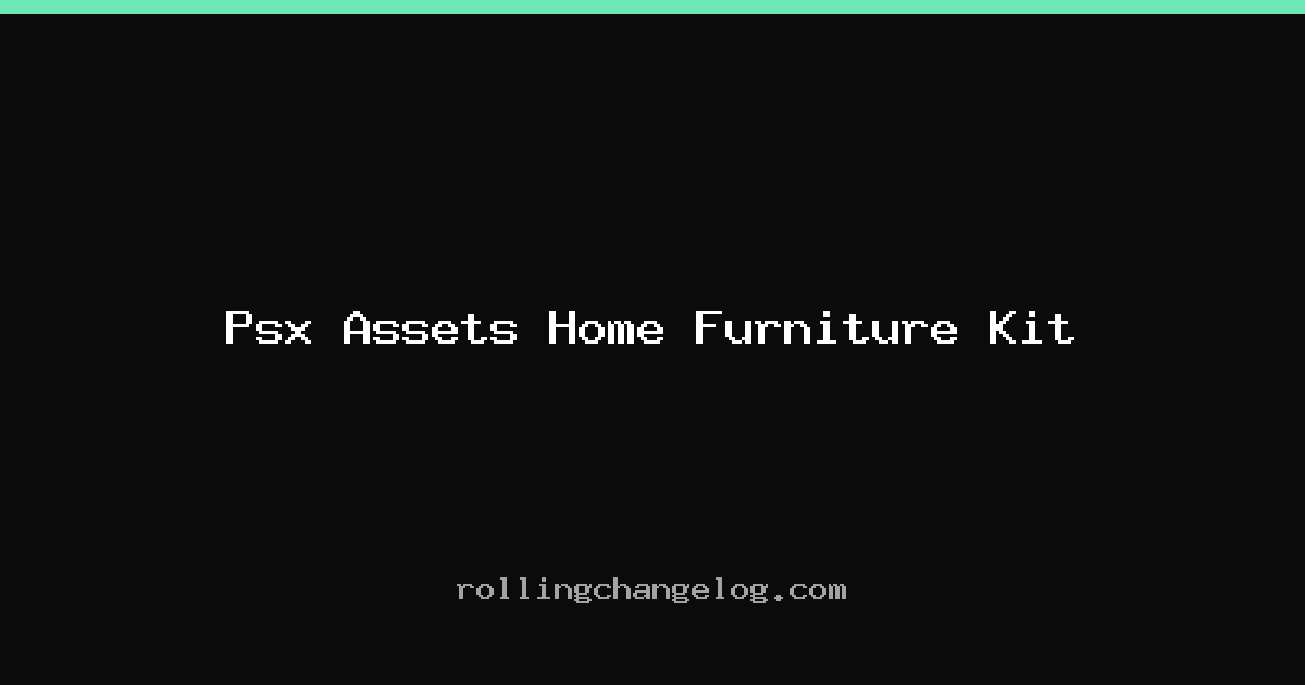 Psx Assets Home Furniture Kit cover