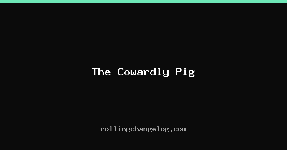 The Cowardly Pig cover