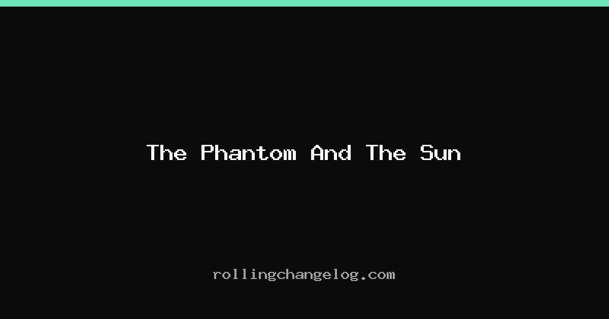 The Phantom And The Sun cover