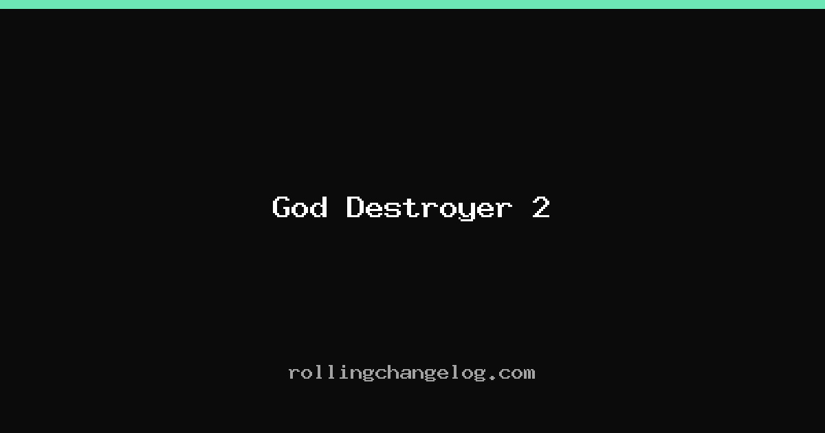 God Destroyer 2 cover