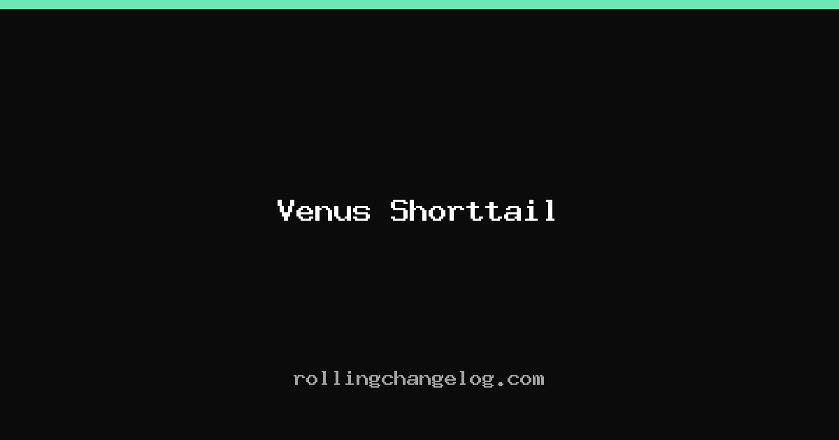 Venus Shorttail cover