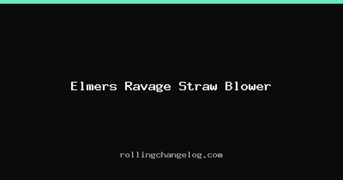 Elmers Ravage Straw Blower cover