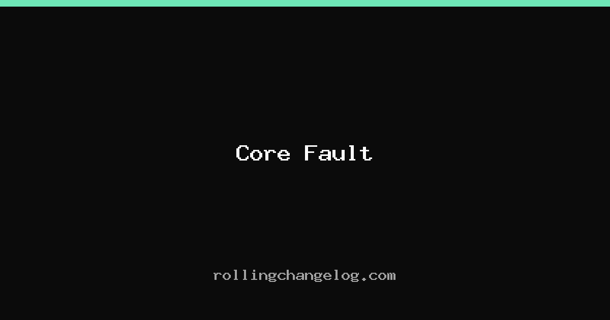 Core Fault cover